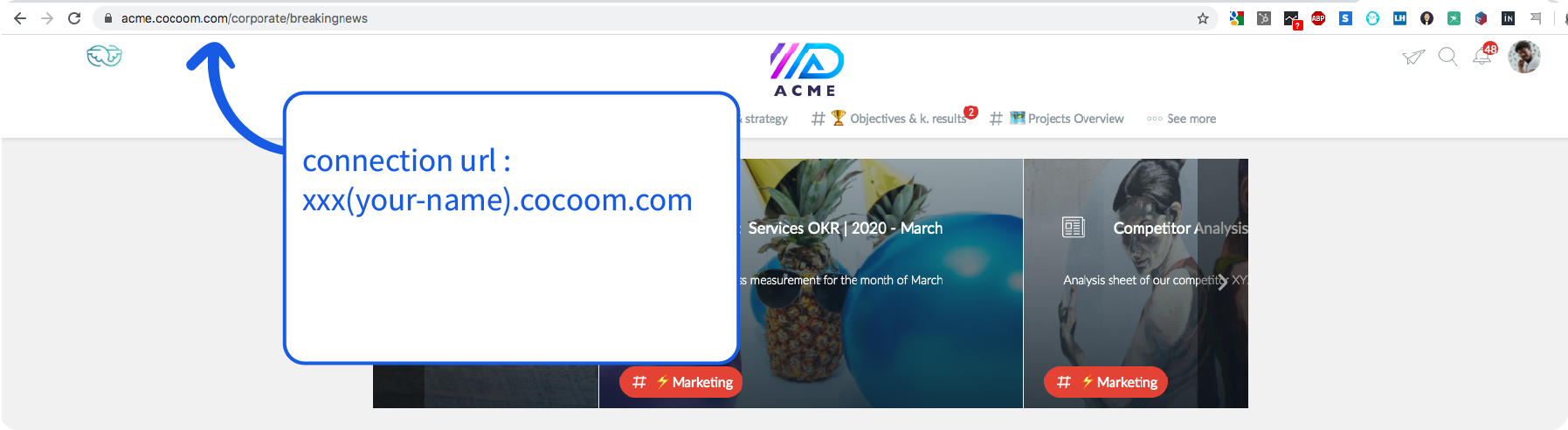 Cocoom web application